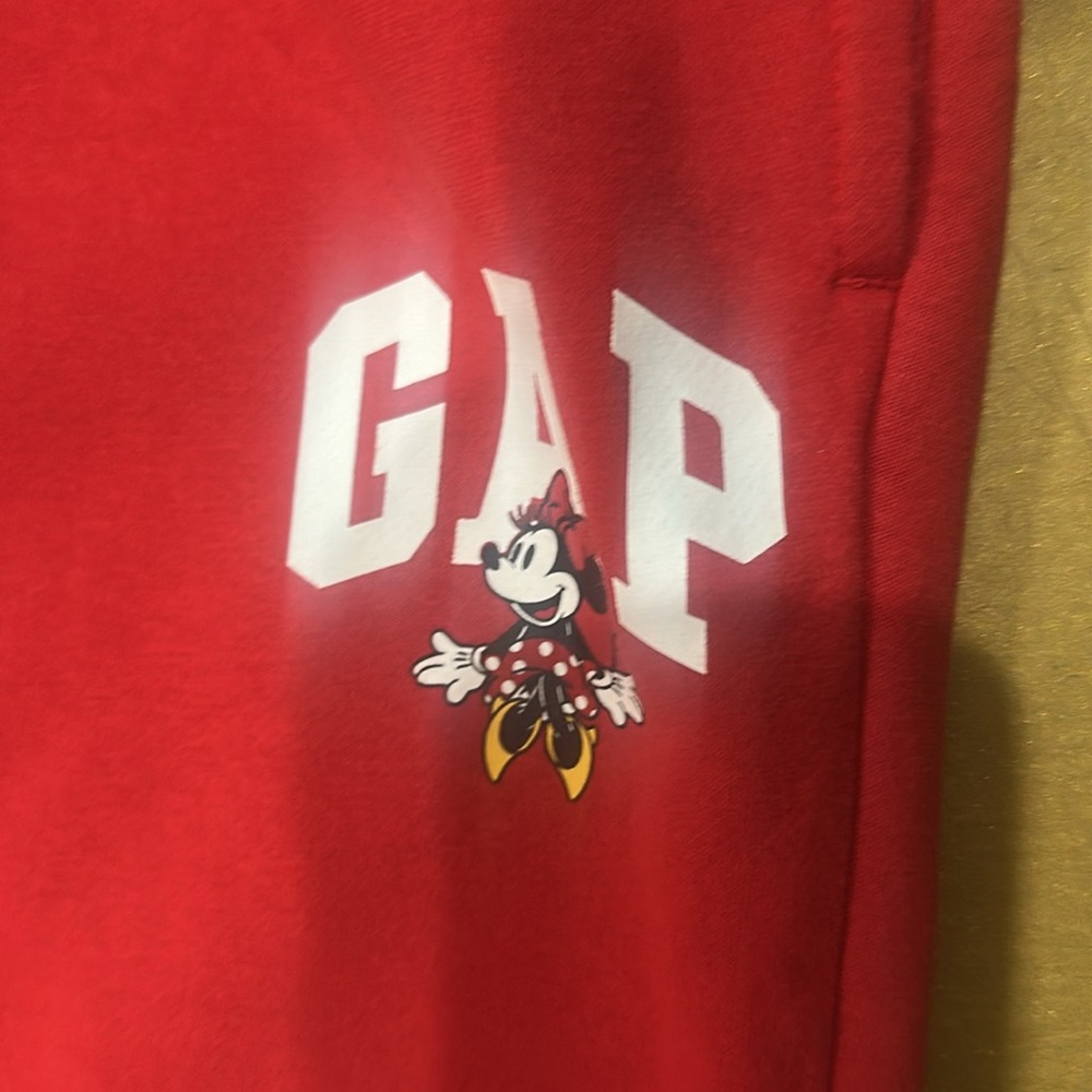 GAP Red Mickey Cropped Sweatshirt and Joggers Set - Picture 6 of 11